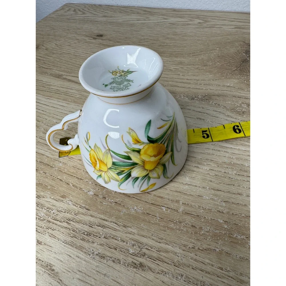 Tuscan‎ Fine English Bone China Tea Cup Saucer March Daffodil Birthday Flowers